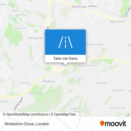 Wollaston Close map