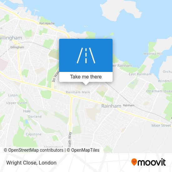 Wright Close map