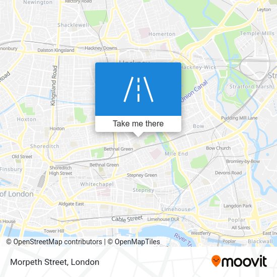 Morpeth Street map