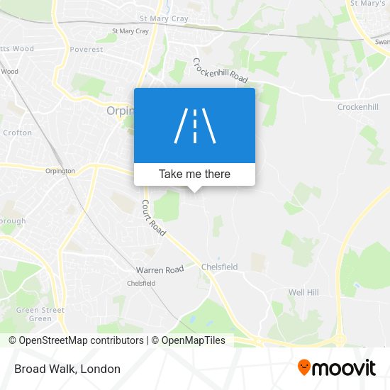 Broad Walk map