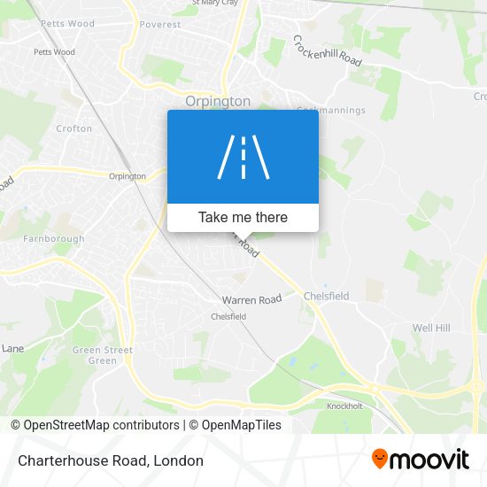 Charterhouse Road map