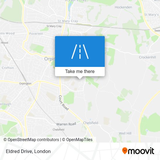 Eldred Drive map