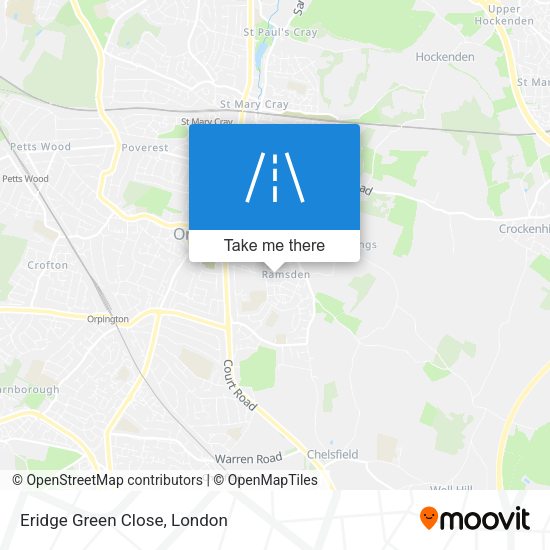 Eridge Green Close map