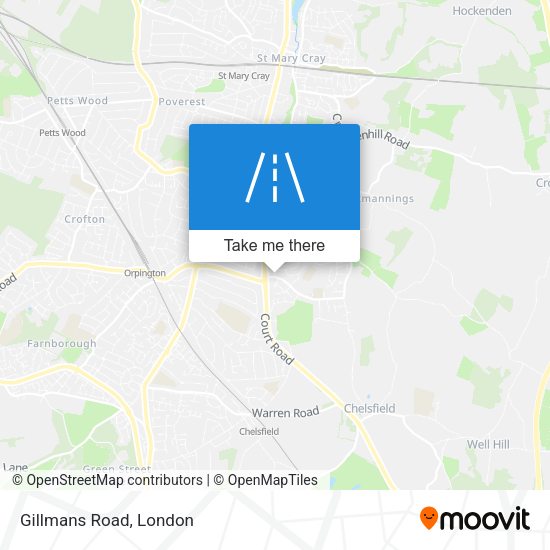 Gillmans Road map
