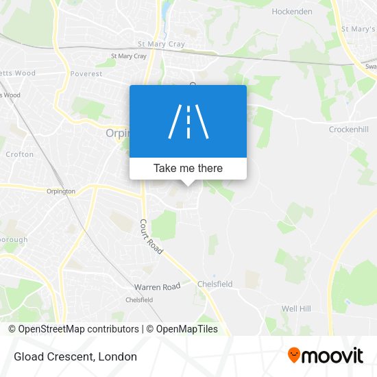 Gload Crescent map
