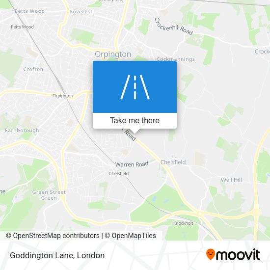 Goddington Lane map