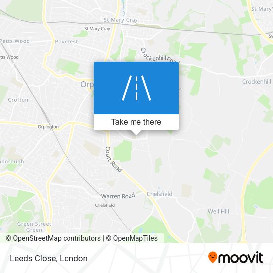 Leeds Close map