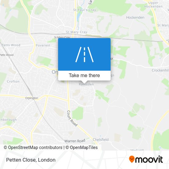 Petten Close map
