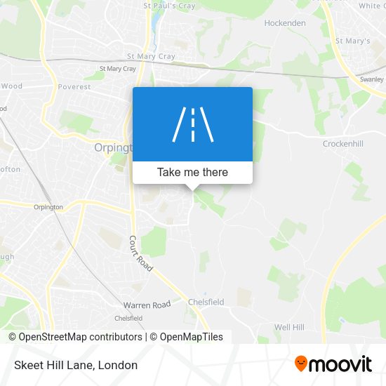 Skeet Hill Lane map