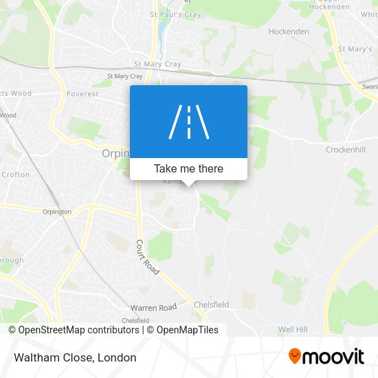 Waltham Close map