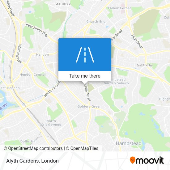 Alyth Gardens map