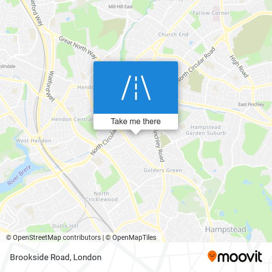 Brookside Road map