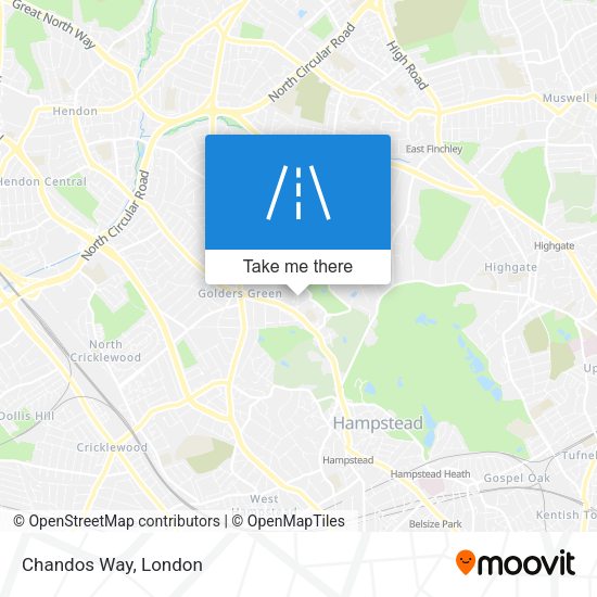 Chandos Way map