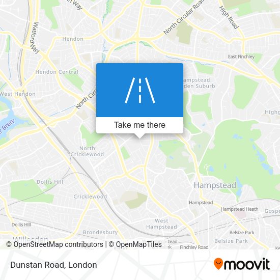 Dunstan Road map