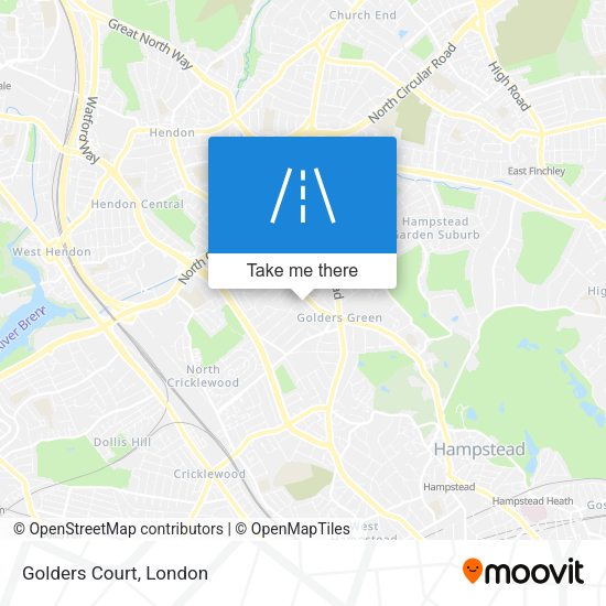 Golders Court map