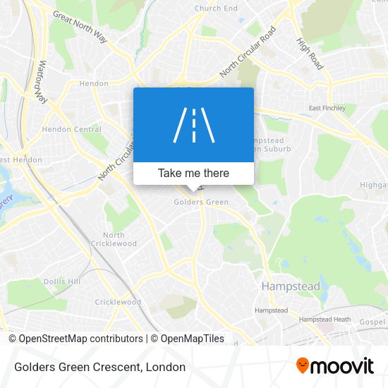 Golders Green Crescent map