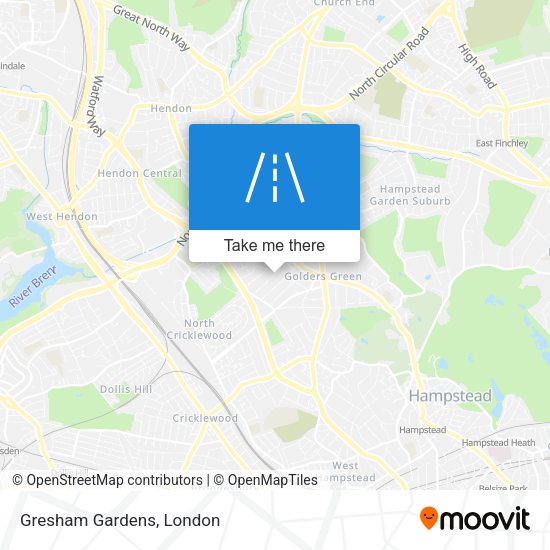 Gresham Gardens map