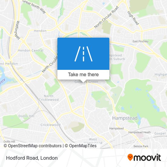 Hodford Road map