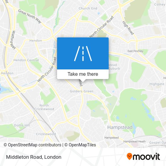 Middleton Road map