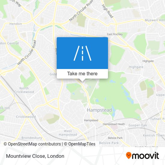 Mountview Close map