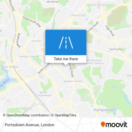 Portsdown Avenue map