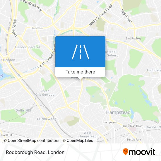 Rodborough Road map