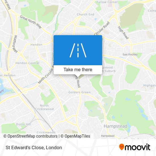 St Edward's Close map