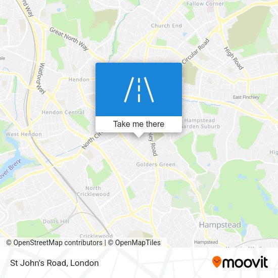 St John's Road map