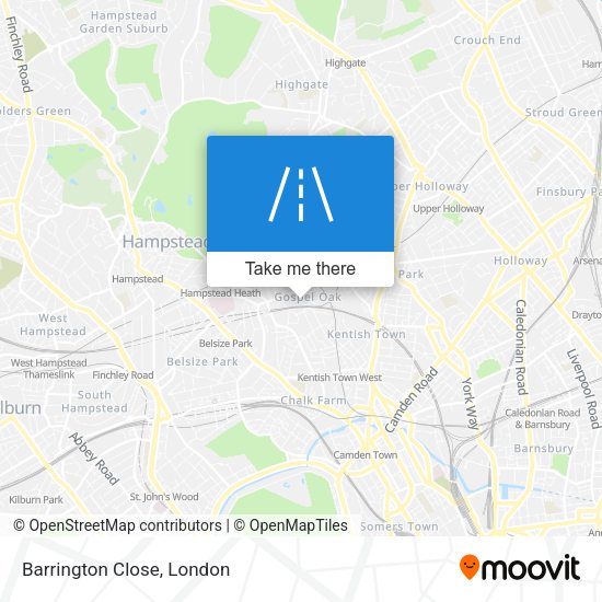 Barrington Close map