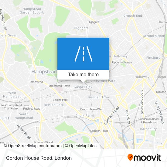 Gordon House Road map