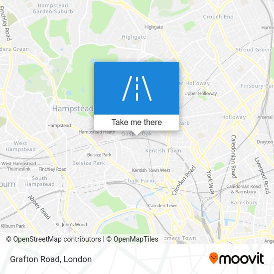 Grafton Road map