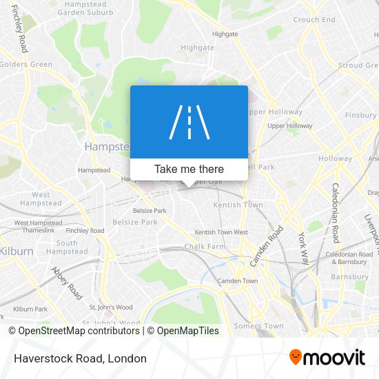Haverstock Road map