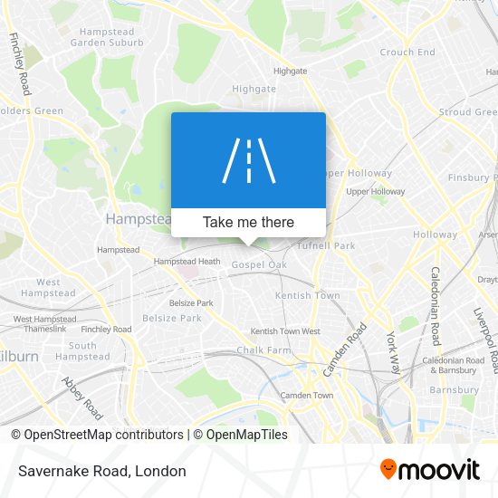 Savernake Road map