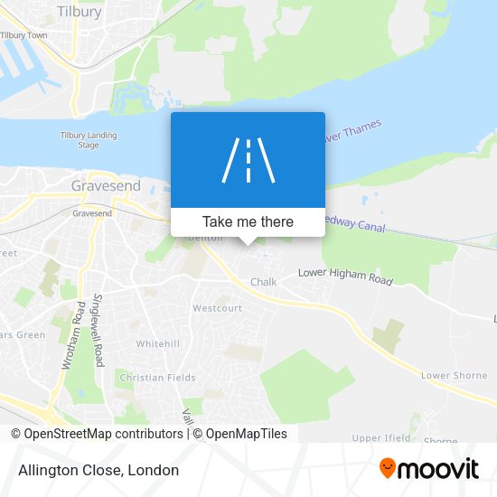 Allington Close map
