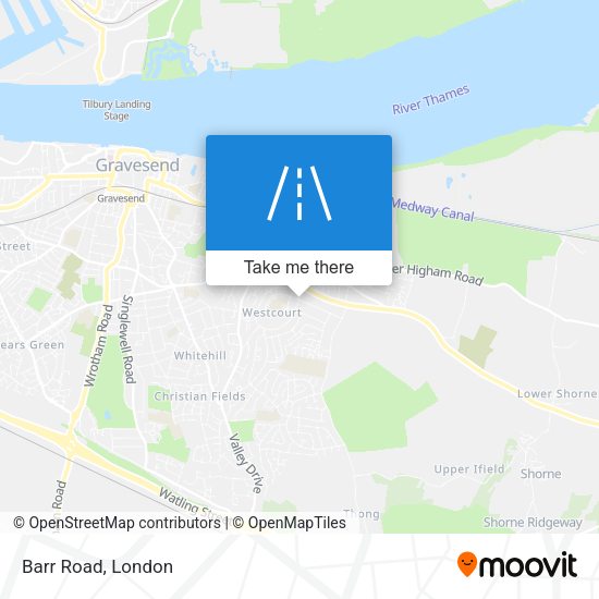 Barr Road map