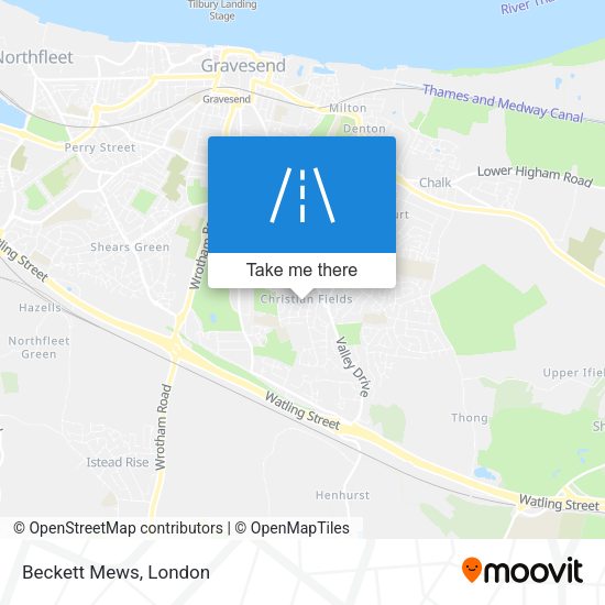 Beckett Mews map