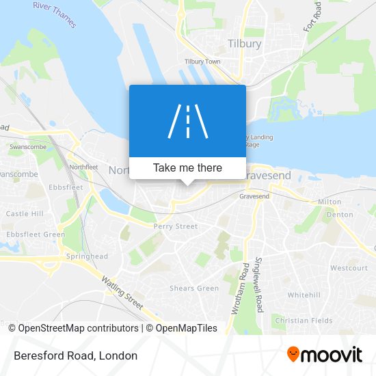 Beresford Road map