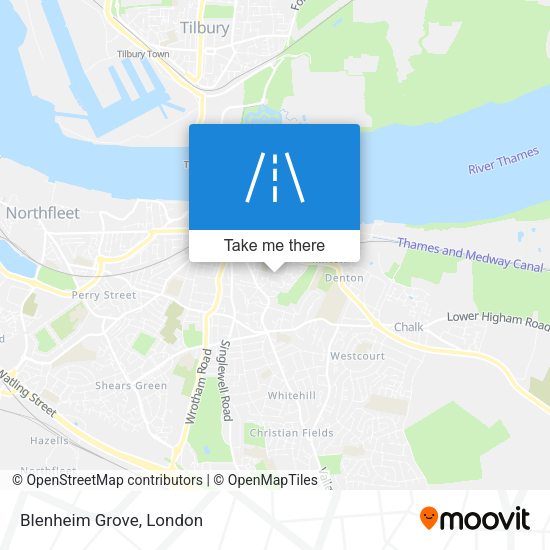 Blenheim Grove map