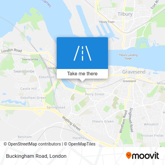 Buckingham Road map