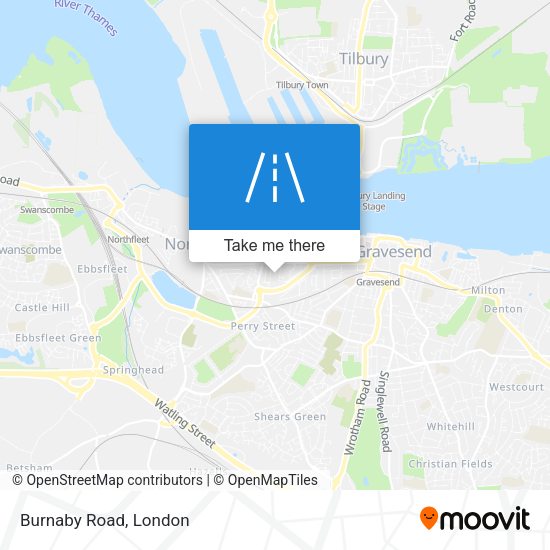 Burnaby Road map