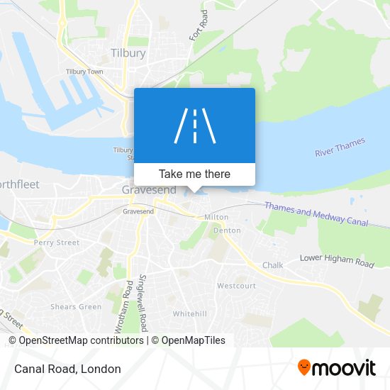 Canal Road map