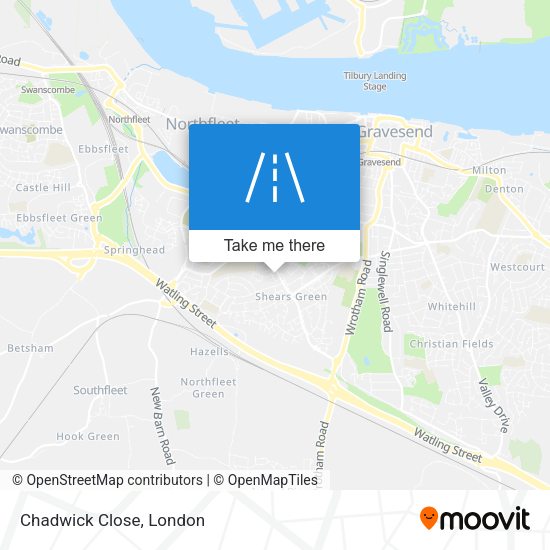 Chadwick Close map