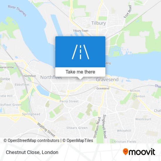 Chestnut Close map