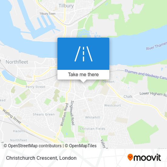 Christchurch Crescent map