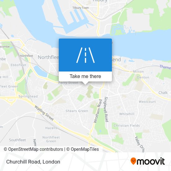 Churchill Road map