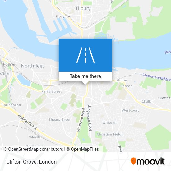 Clifton Grove map