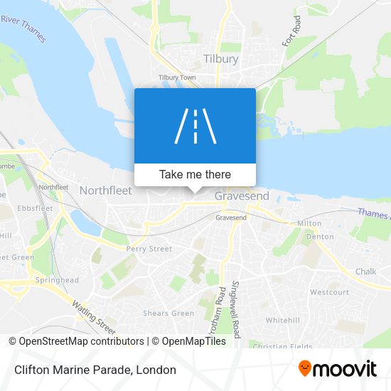 Clifton Marine Parade map