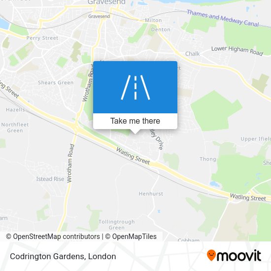 Codrington Gardens map