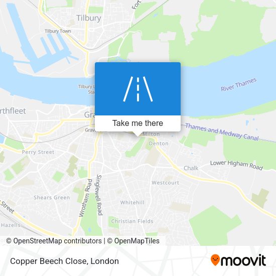 Copper Beech Close map