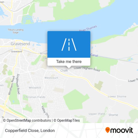 Copperfield Close map